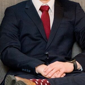 the groomsmen sports blazer navy blue